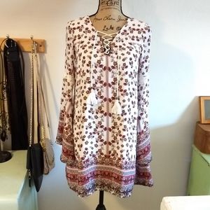 Hint of Mint Junior's Small Flowy Floral Tunic